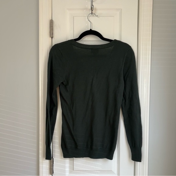 Worthington Green V Neck Long Sleeve Pullover Sweater - Picture 2 of 4